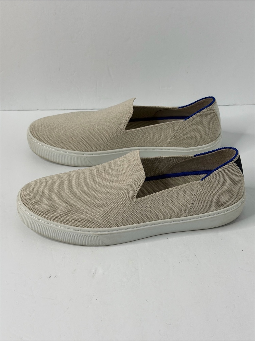 Rothy's The Original Slip On Sneakers in Sand beige Size Women's 8
